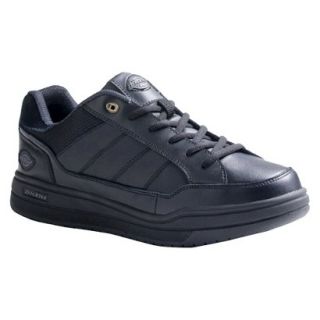 Mens Dickies Athletic Skate Genuine Leather Slip Resistant Sneakers   Black 7