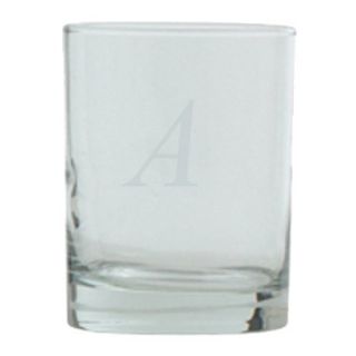 Block Monogram Double Old Fashioned Set of 4   A