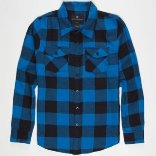 Lancaster Boys Flannel Shirt Royal In Sizes X Large, Small, Medium,