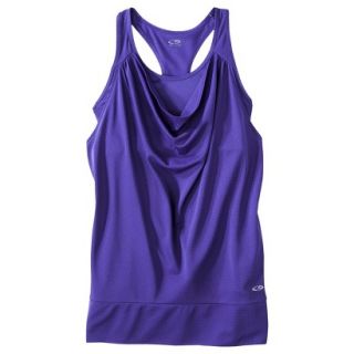 C9 by Champion Womens Cowl Neck Layered Tank   Kindred Blue L