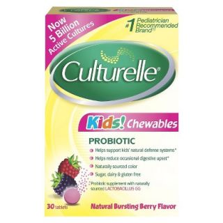 Kids Culturelle Probiotic Bursting Berry Chewable Tablets   30 Count