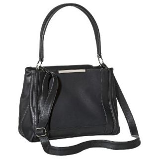 Mossimo Satchel with Removable Crossbody Strap   Black