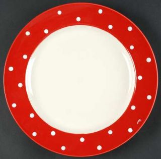 Spode Baking Days Red 12 Chop Plate/Round Platter, Fine China Dinnerware   Red