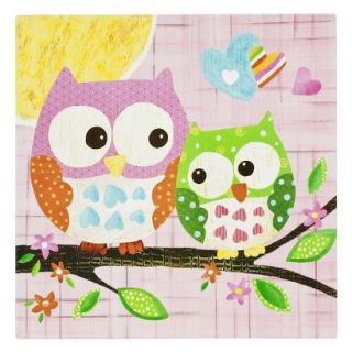 Oopsy Daisy too Love n Nature Owl Pair Wall Art   21x21