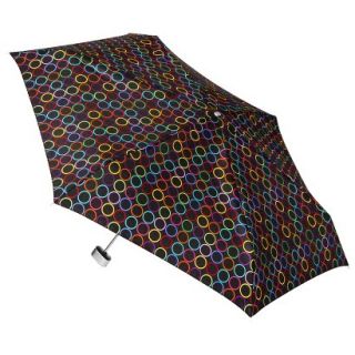 totes Manual Purse Umbrella with Case   Multicolor Metro Dot