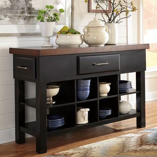 Signature Designs By Ashley Marileze Brown/black Dining Room Server