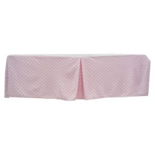 TL Care Heavenly Soft Crib Skirt   Pink