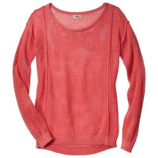 Mossimo Supply Co. Juniors Mesh Sweater   Coral XXL(19)