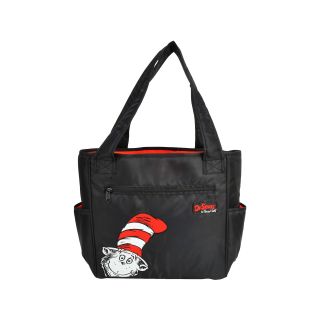 Trend Lab Dr. Seuss Cat in the Hat Tote Diaper Bag, Black