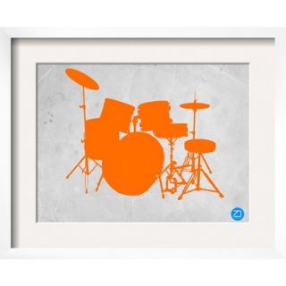 Art   Orange Drum Set Framed Print