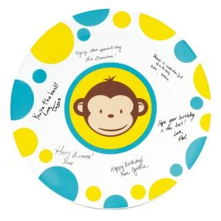 Mod Monkey Birthday Signature Plate