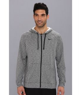 Nike Dri Fit French Terry Full Zip Hoodie Mens Sweatshirt (Black)