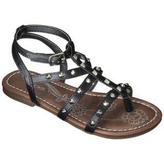 Girls Cherokee Fran Gladiator Sandals   Black 6
