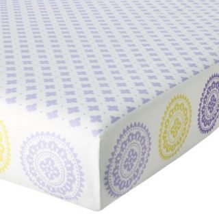 Duo Print Fitted Sheet   Purple Medallion by Circo