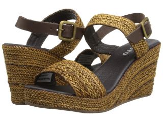 Sesto Meucci 7597 Trenza Lato) Womens Wedge Shoes (Brown)