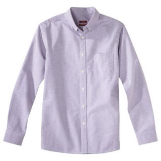 Merona Mens Tailored Fit Oxford Button Down   Soft Orchid L