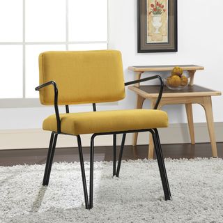 Palm Springs Yellow Upholstery Accent Chair