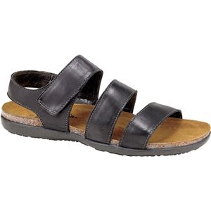 Naot Womens Laura Brushed Black Sandals, Size 42 M   4726 B25