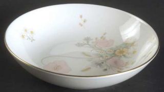 Royal Doulton Flirtation Coupe Cereal Bowl, Fine China Dinnerware   Bone, Pink &