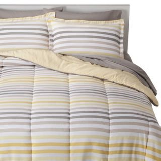 Room Essentials Multi Stripe Bed In A Bag   White/Yellow (Full)