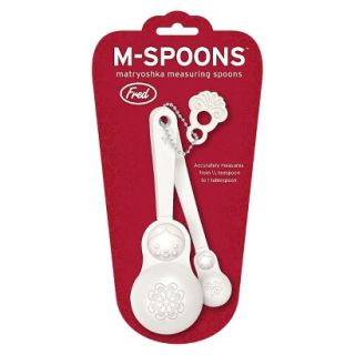 Fred 5 Piece Measuring Spoon   White