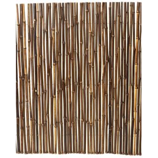 Rolled Black Bamboo Fence