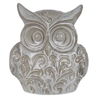 10 Ceramic Owl   White