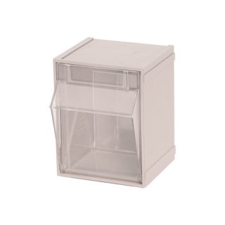 Quantum Storage Clear Tip Out Storage Bins   4 Inch x 4 1/2 Inch x 6 Inch Size,