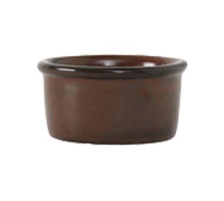 Tuxton 2 1/2 oz Ceramic Ramekin   Red Rock