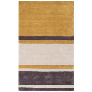 Hand tufted Stripe Contemporary Area Rug (8 X 11)