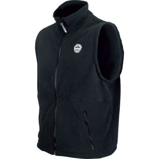 Ergodyne CORE Performance Work Wear Fleece Vest   Black, 3XL, Model 6443