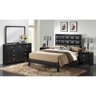 Carolina Black 5 piece Modern Bedroom Set