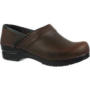 Sanita Clogs Mens Professional Oil Narrow Antique Brown Shoes, Size 44 N   450212M 78