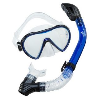 Speedo Adult Expedition Mask & Snorkel Set   Blue
