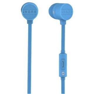 iHome Rubberized Noise Isolating Earbuds   Blue