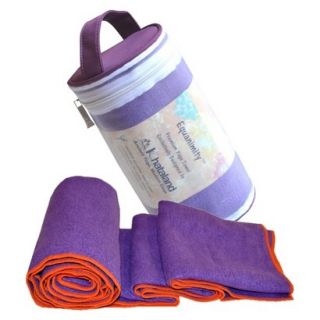 Equanimity Extra Long Yoga Towel   Purple