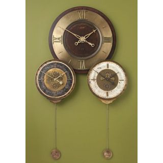 1896 Wall Clock In Lightly Distressed Mahogany
