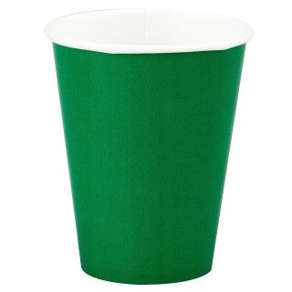 Emerald Green (Green) 9 oz. Paper Cups