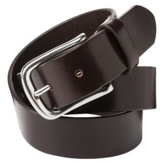 Merona Mens Belt   Brown with Silver Buckle   XL