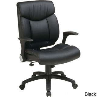 Office Star Products Work Smart Faux Leather Seat And Back Managers Chair