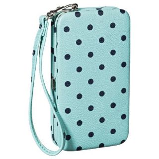 Merona Polka Dot Cell Phone Case Wallet with Removable Wristlet Strap   Mint