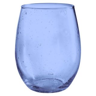 Threshold Sprayed Stemless Wine Glass Set of 4   Blue (21 oz)