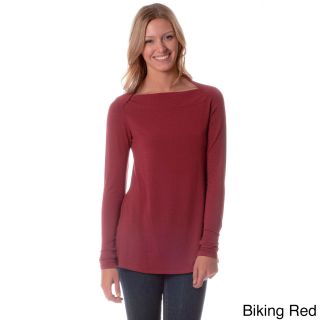 AtoZ AtoZ Womens Boatneck Top Red Size S (4  6)