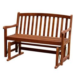 Acacia Hardwood Glider Bench