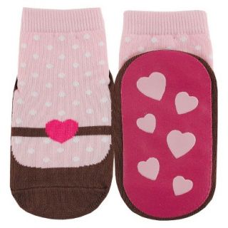 Luvable Friends Infant Girls Mary Jane Sock   Pink 18 24 M