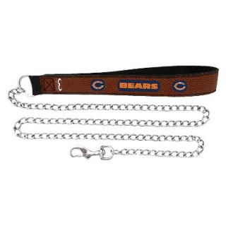 Chicago Bears Football Leather 2.5mm Chain Leash   M