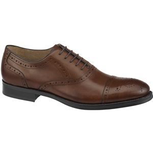 Johnston & Murphy Mens Tyndall Cap Toe Mahogany Shoes, Size 9 W   20 0714