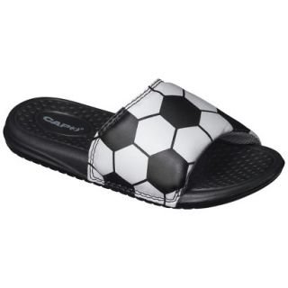 Boys Soccer Slide Sandals   Black 3 4