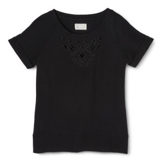 Converse One Star Womens Cutout Sweatshirt   Black M