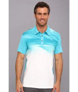 PUMA Golf Indigital Polo Mens Short Sleeve Pullover (Blue)